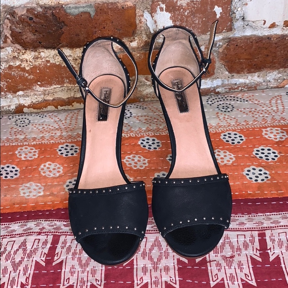 Halogen Studded Wedges US8.5 Black